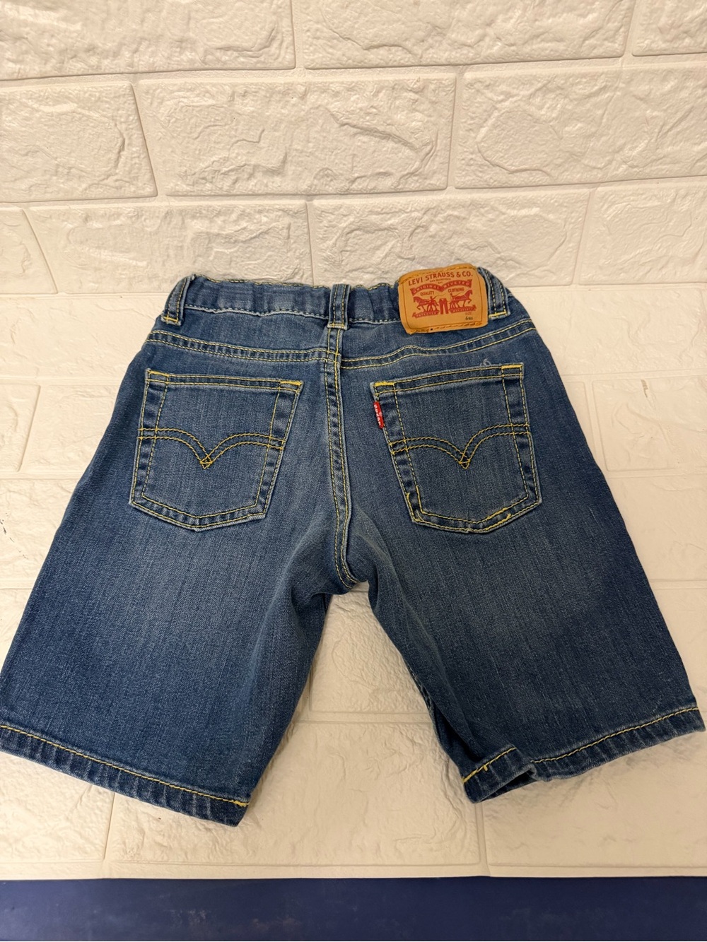 Levi's Men's Dark Blue Denim Jean Shorts